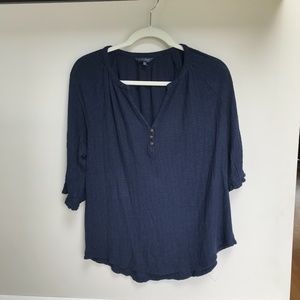 Lucky Brand Navy Knit Top